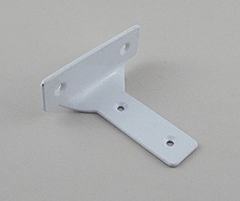 White centre bracket 8.3cm (3in) projection - Round holes