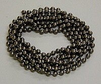 100cm - 200cm Black Nickel finish continuous brass bead chain ring.