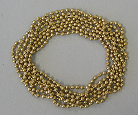 up to 200cm Brass finish continuous brass bead chain ring.