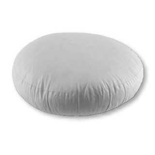 Duck feather round box cushion pads