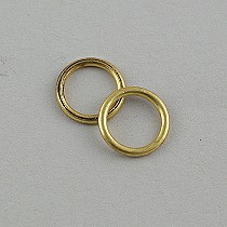 25 x Hollow brass rings 12mm (in) dia for cording blinds