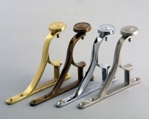 Solid Brass Brackets for Wooden Poles