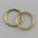 25 x Hollow brass rings 18mm (3/4in) dia for tie-backs - view 2